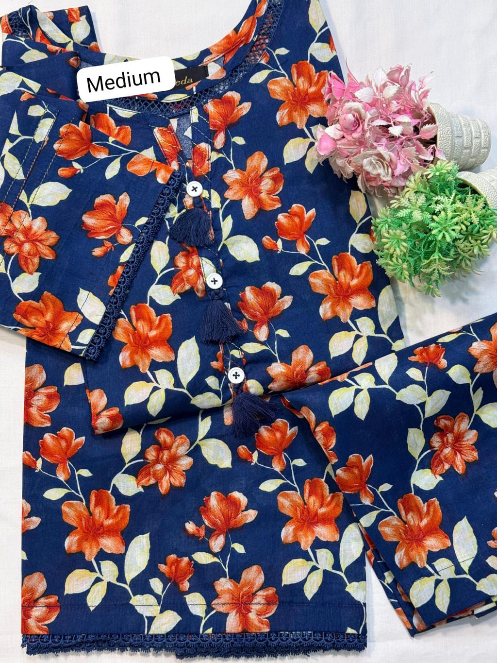 2 PCS  Ready To Wear Premium  Printed Lawn