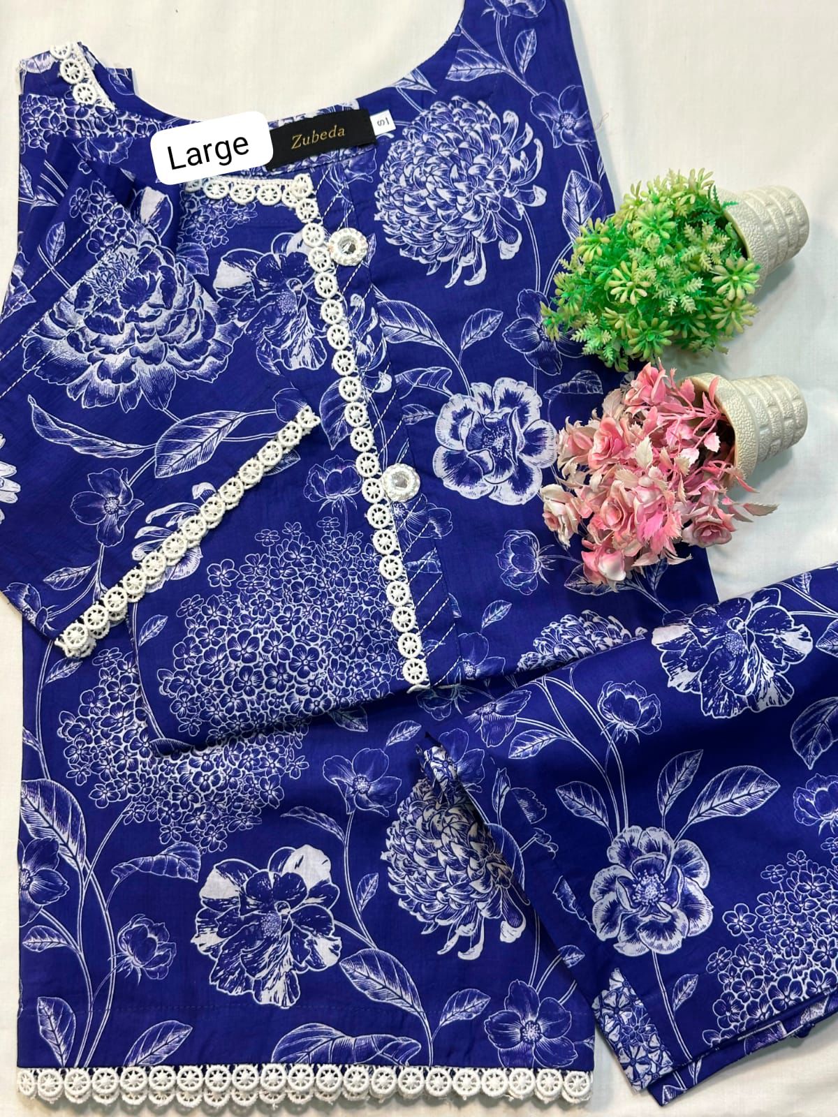 2 PCS  Ready To Wear Premium  Printed Lawn