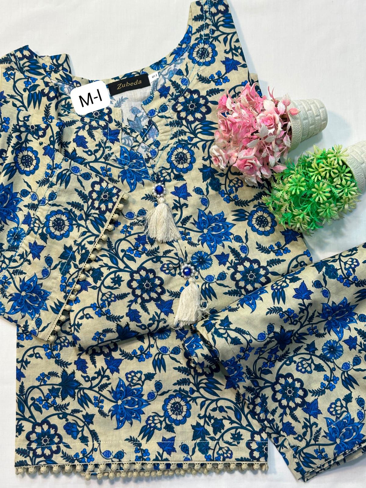 2 PCS  Ready To Wear Premium  Printed Lawn