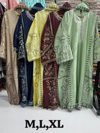 Silk Kaftan 3 Pcs Suit