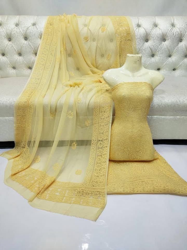 Hand Made  Beautiful Chicken Kari Jall Suits
