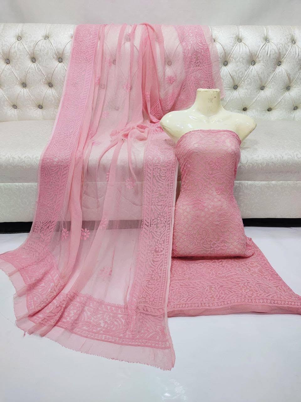 Hand Made  Beautiful Chicken Kari Jall Suits