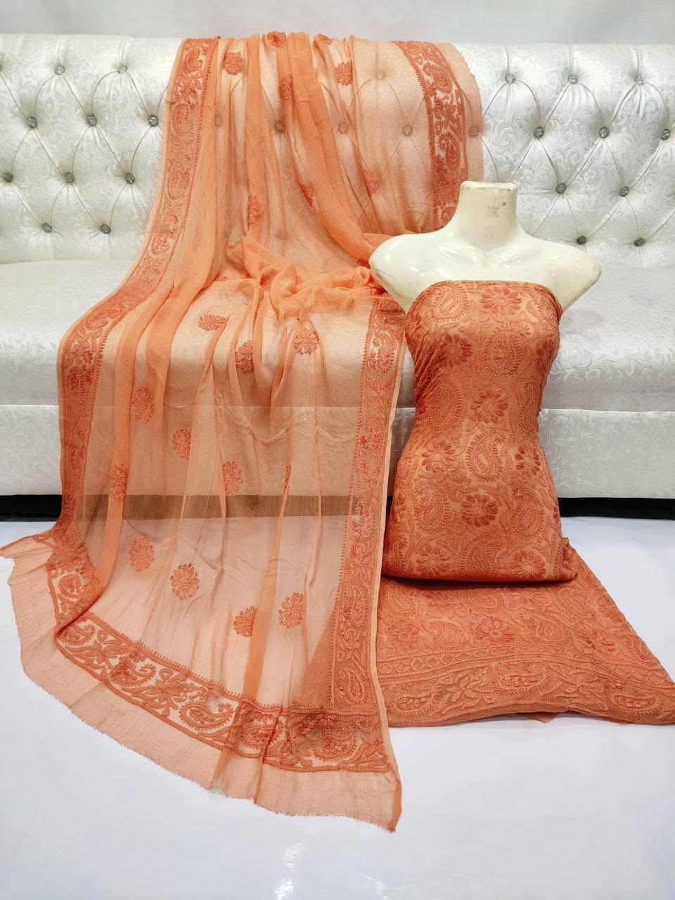Hand Made  Beautiful Chicken Kari Jall Suits