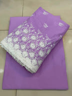 Chicken Kari Cutwork Pure Cotton Lawn 3 Pcs Suits