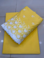 Chicken Kari Cutwork Pure Cotton Lawn 3 Pcs Suits