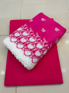 Chicken Kari Cutwork Pure Cotton Lawn 3 Pcs Suits