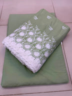 Chicken Kari Cutwork Pure Cotton Lawn 3 Pcs Suits