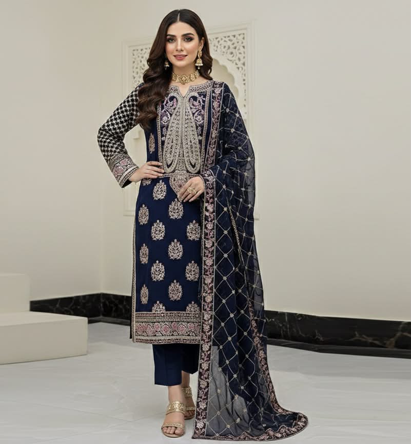 Ready To Wear Chiffon Embroidered