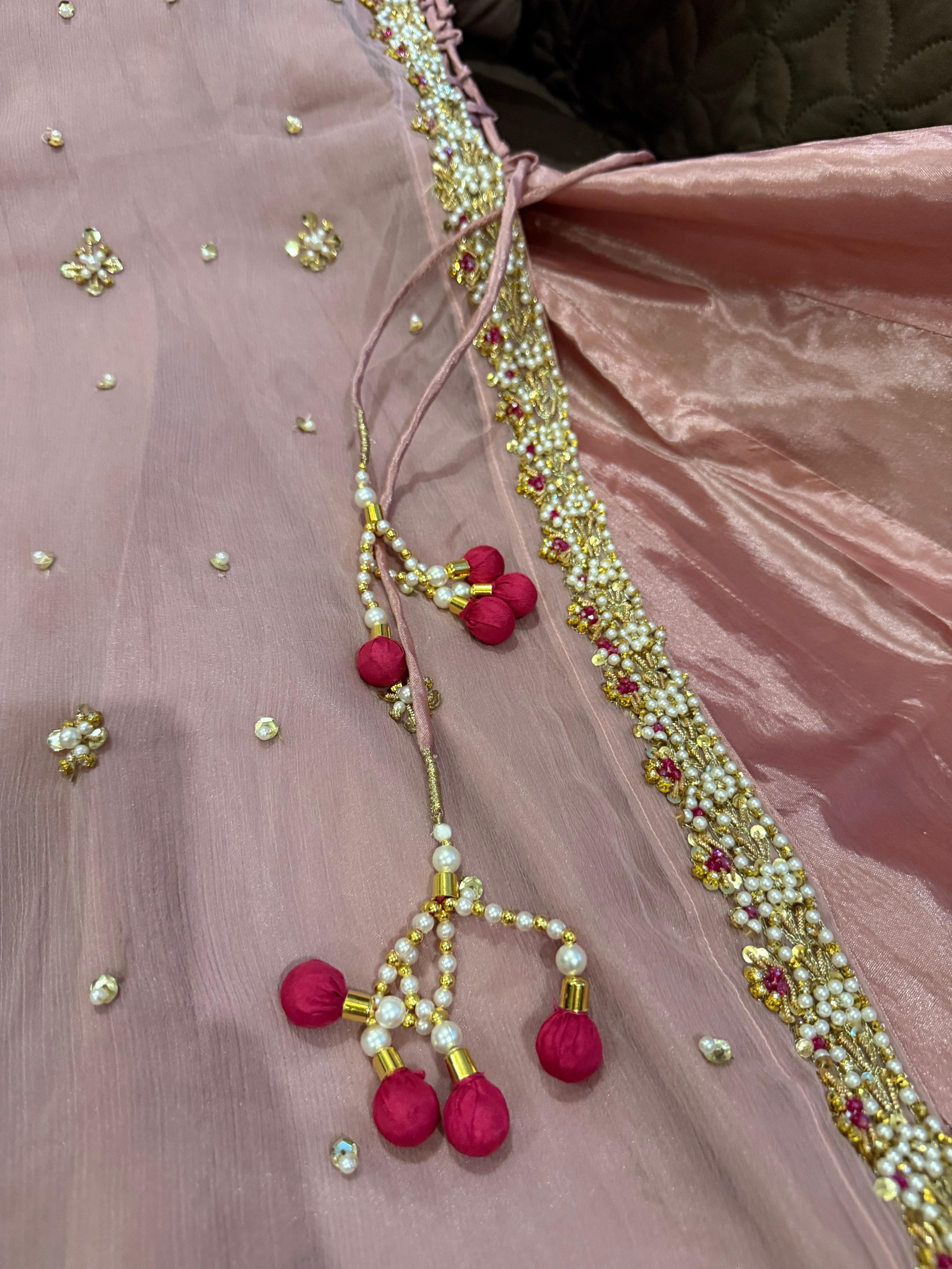 Ready To Wear Elegant Chiffon Fully Handmade