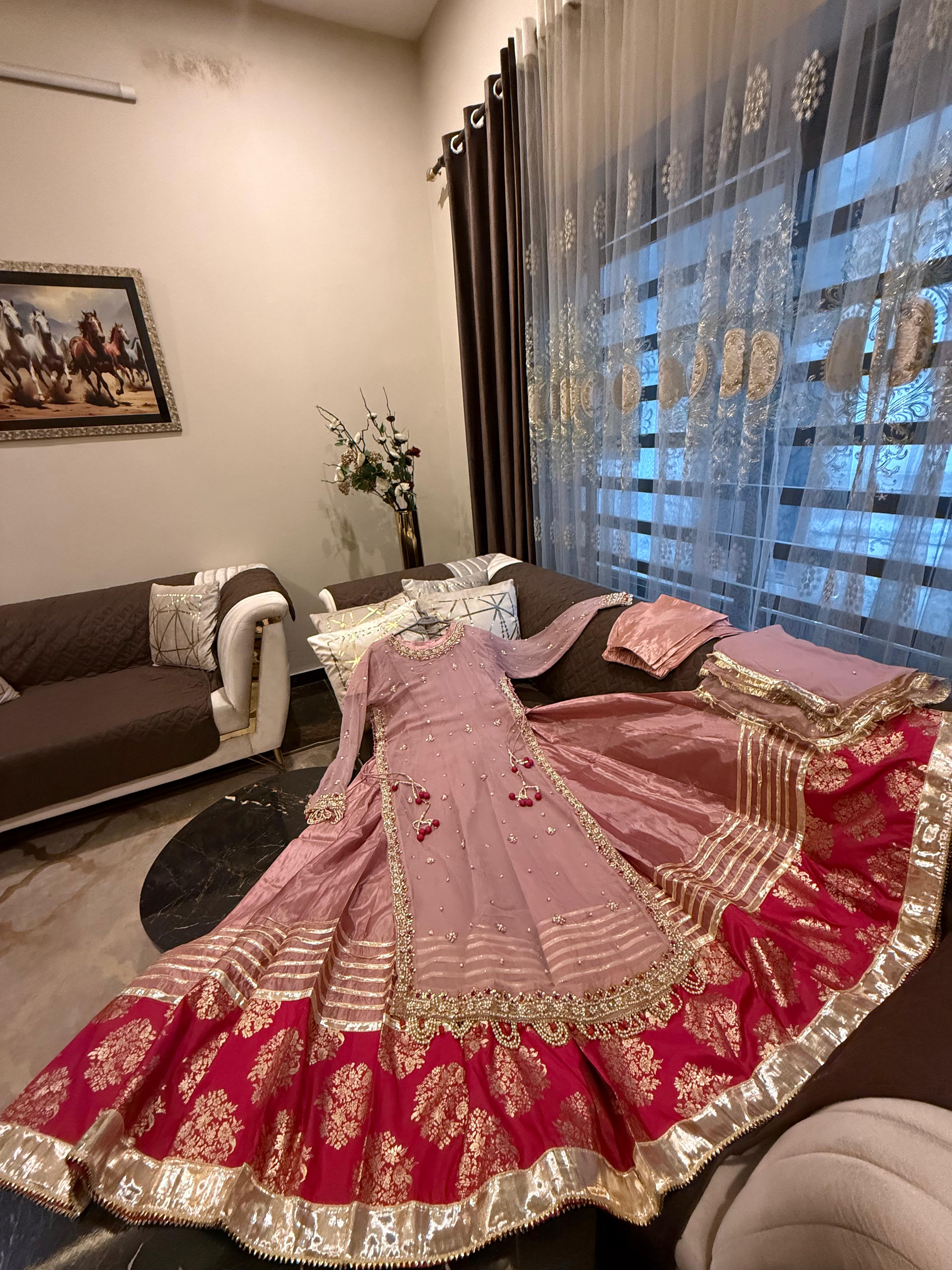 Ready To Wear Elegant Chiffon Fully Handmade