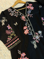 Ready To Wear Cambric Cotton Fully Multi Embroidered 3 Pcs