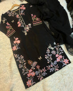 Ready To Wear Cambric Cotton Fully Multi Embroidered 3 Pcs