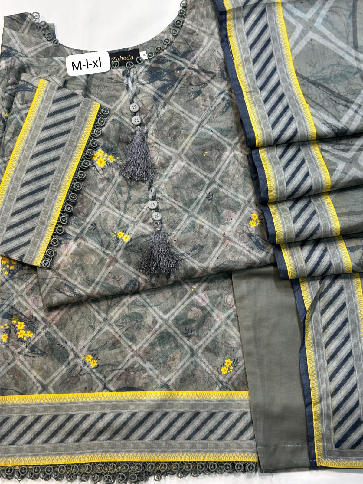 3 Piece Premium Printed Stitched Collection