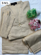 Premium Self TEXTURED Lawn Solid Co-Ords