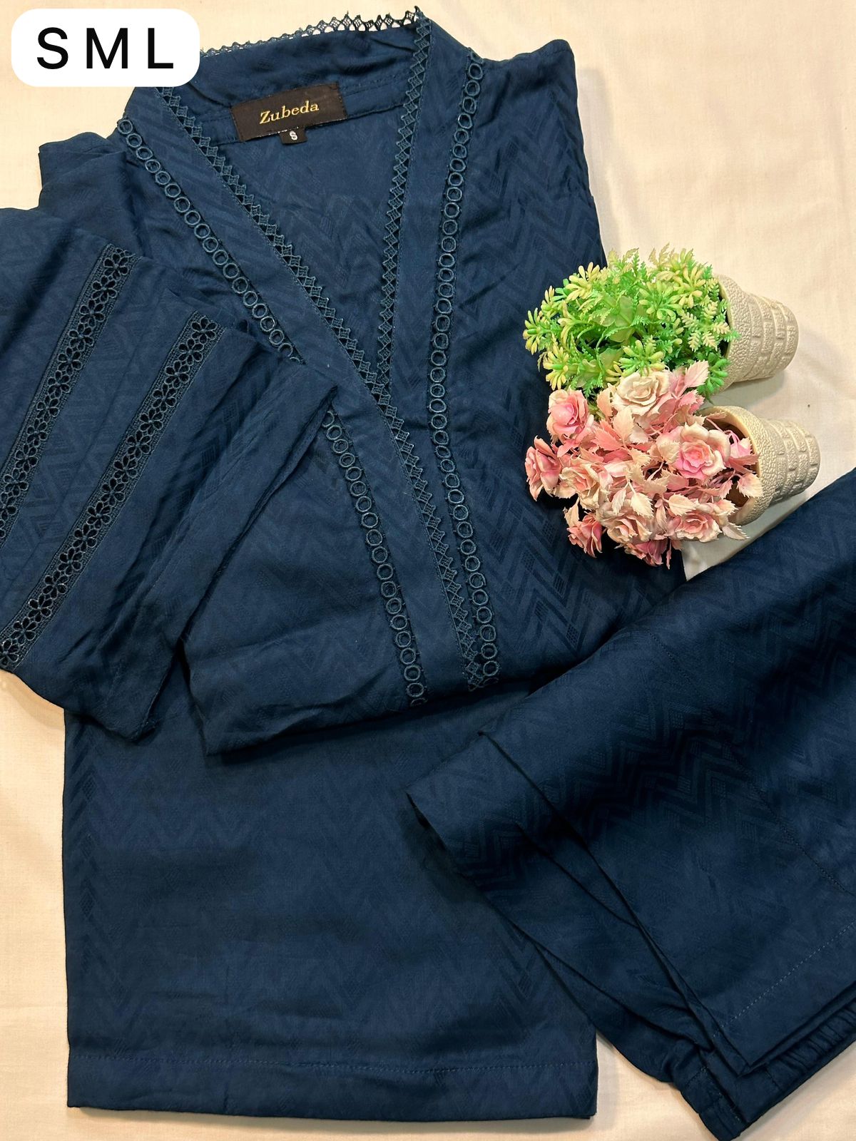 Premium Self TEXTURED Lawn Solid Co-Ords