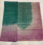 Silk Multi Colour Embroidery Shirt With Chundri Print Multi Colour Dupatta
