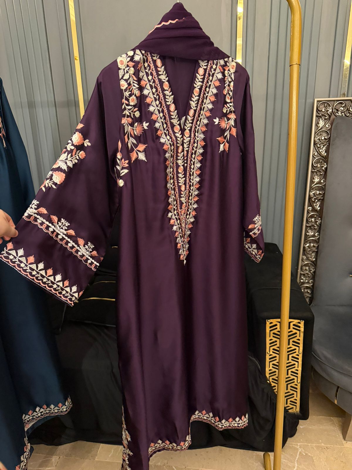 Russian Silk Heavy Embroidered