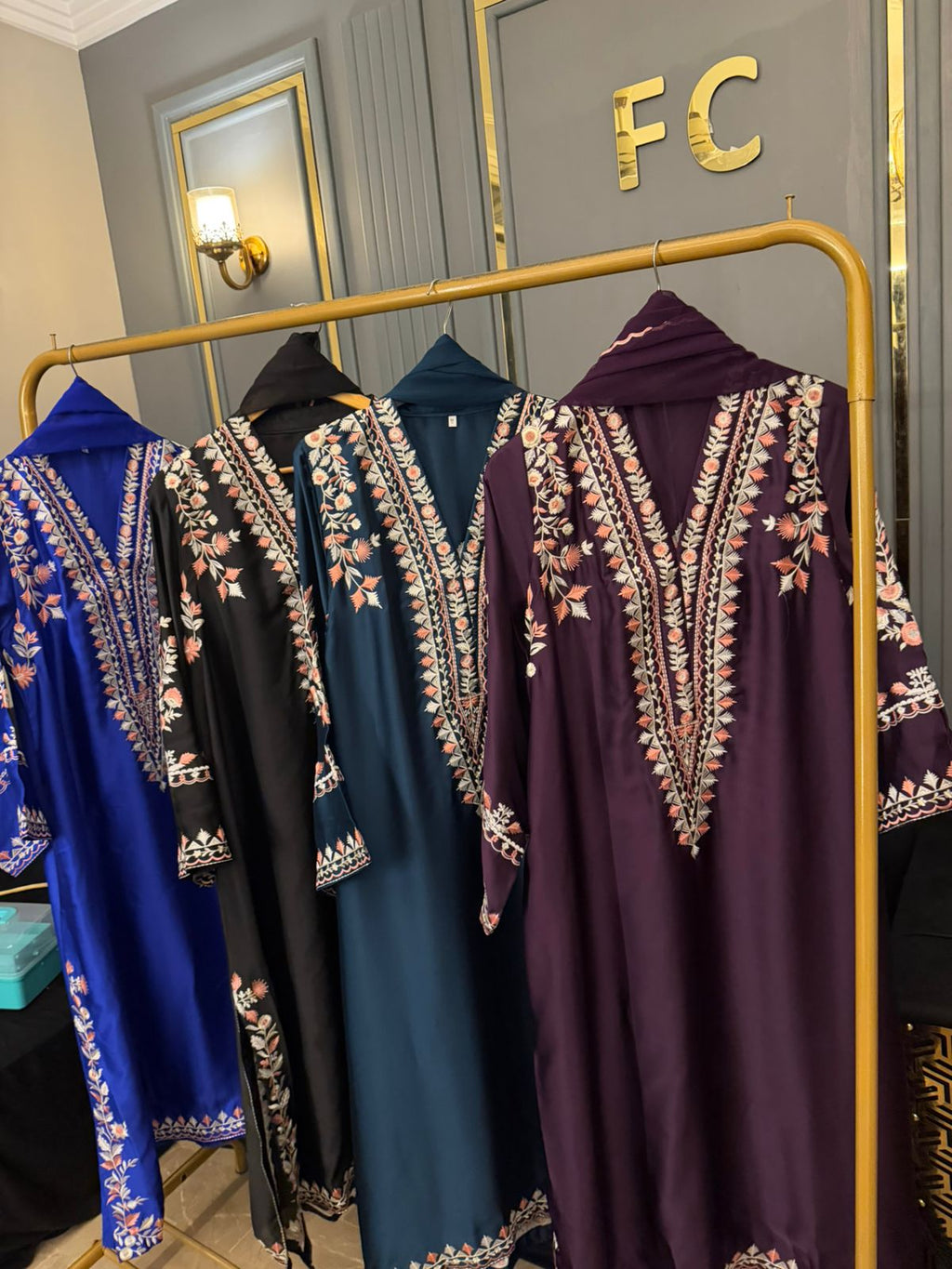 Russian Silk Heavy Embroidered