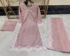 Pure Silk Embroidered 3PC Ready To Wear Suit