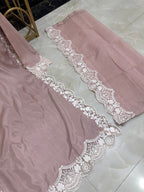 Pure Silk Embroidered 3PC Ready To Wear Suit