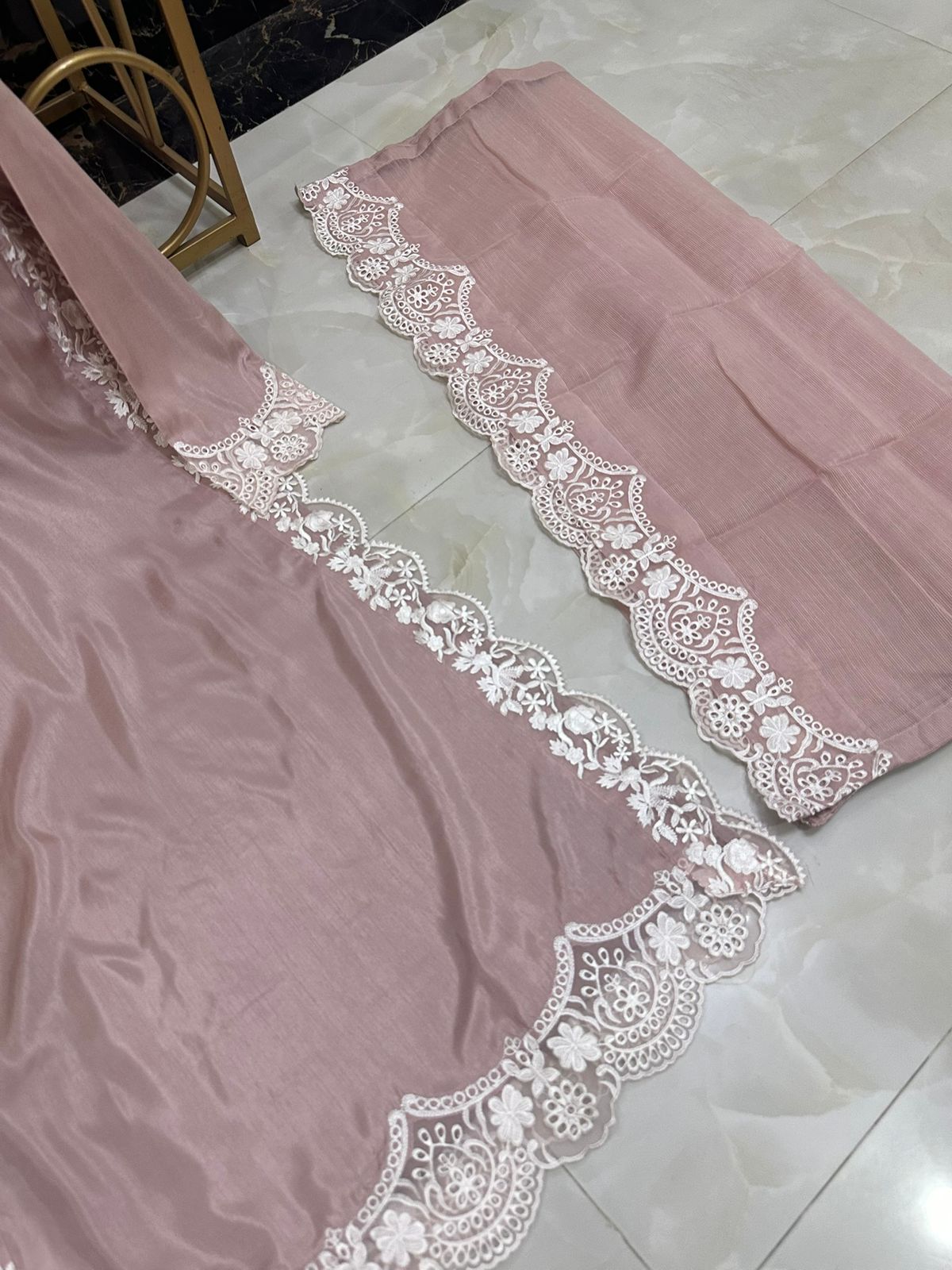 Pure Silk Embroidered 3PC Ready To Wear Suit