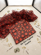 Digital Print Shamoze Silk Unstitched 2PC Dress