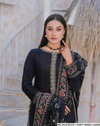 Luxury Raw Silk Embroidered 3PC Ready To Wear Dress