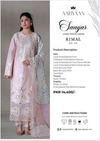 Luxury Bareeze Embroidered 3PC Unstitched Suit – Chicken Kari Style