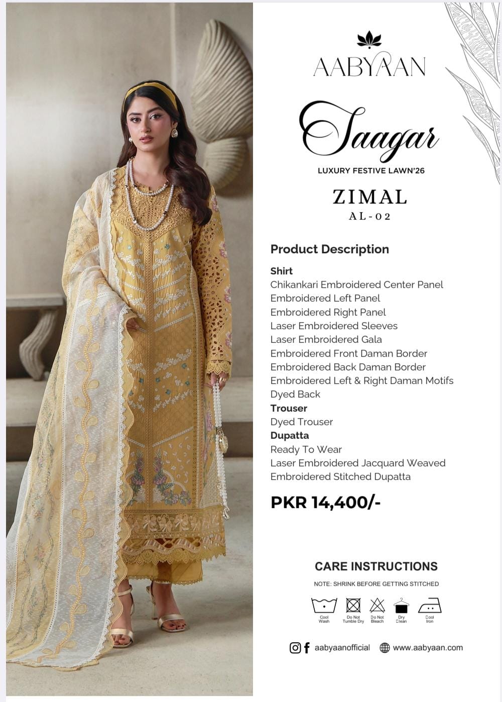 Luxury Bareeze Embroidered 3PC Unstitched Suit – Chicken Kari Style