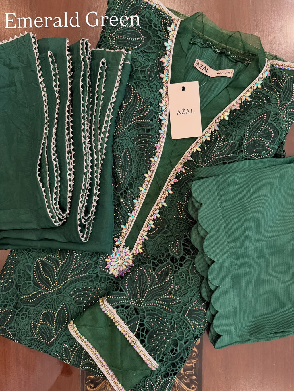 AŹAL Signature Edit – Luxury Pure Crepe Silk 3PC Suit