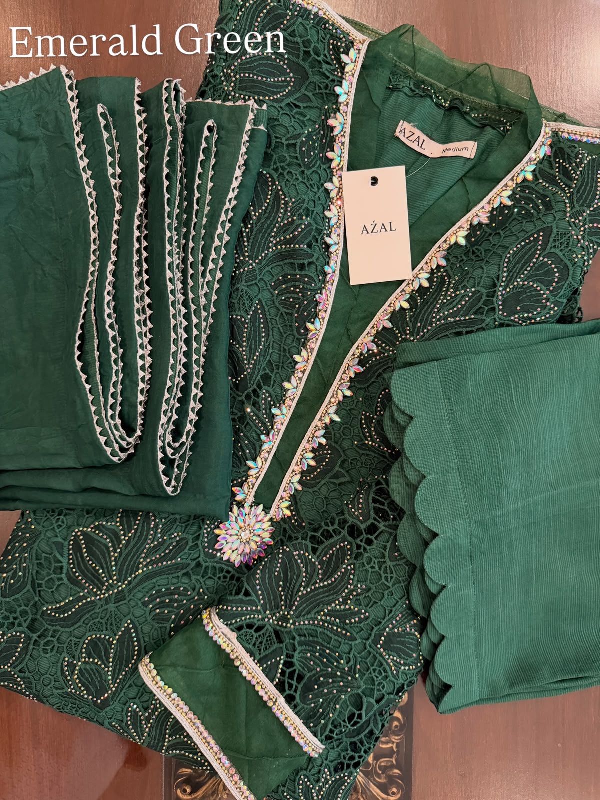 AŹAL Signature Edit – Luxury Pure Crepe Silk 3PC Suit