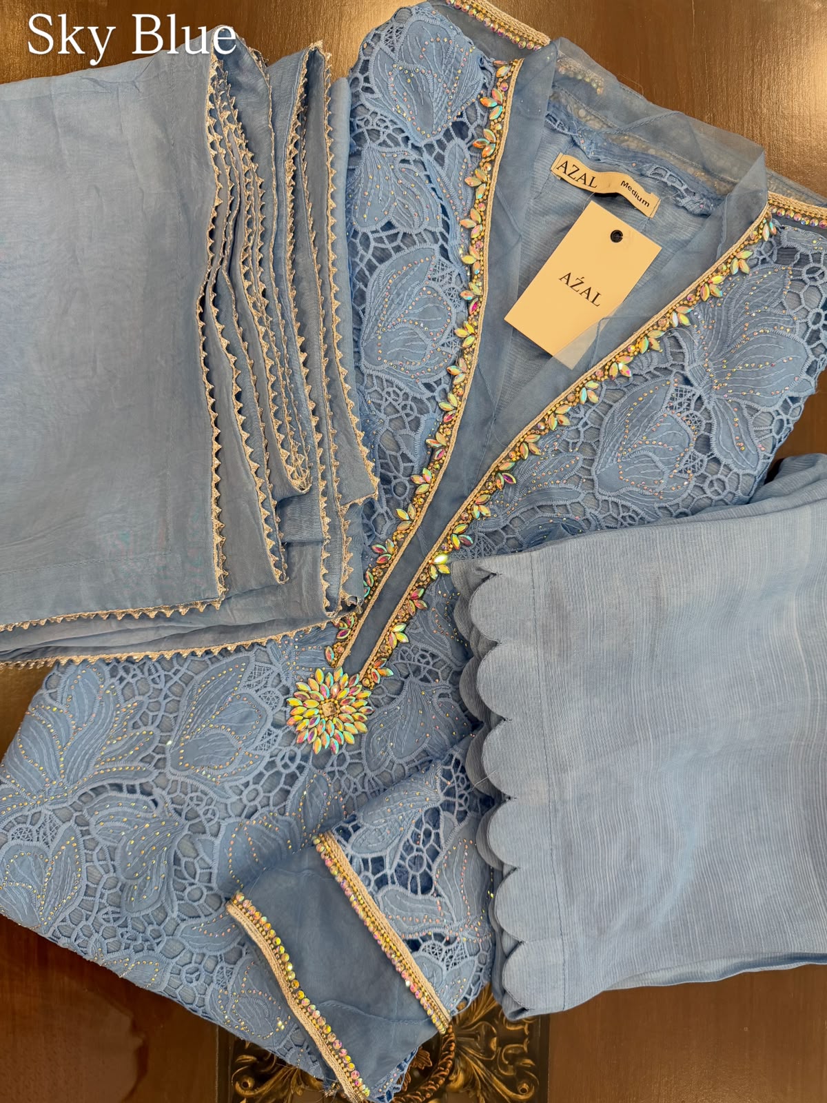 AŹAL Signature Edit – Luxury Pure Crepe Silk 3PC Suit