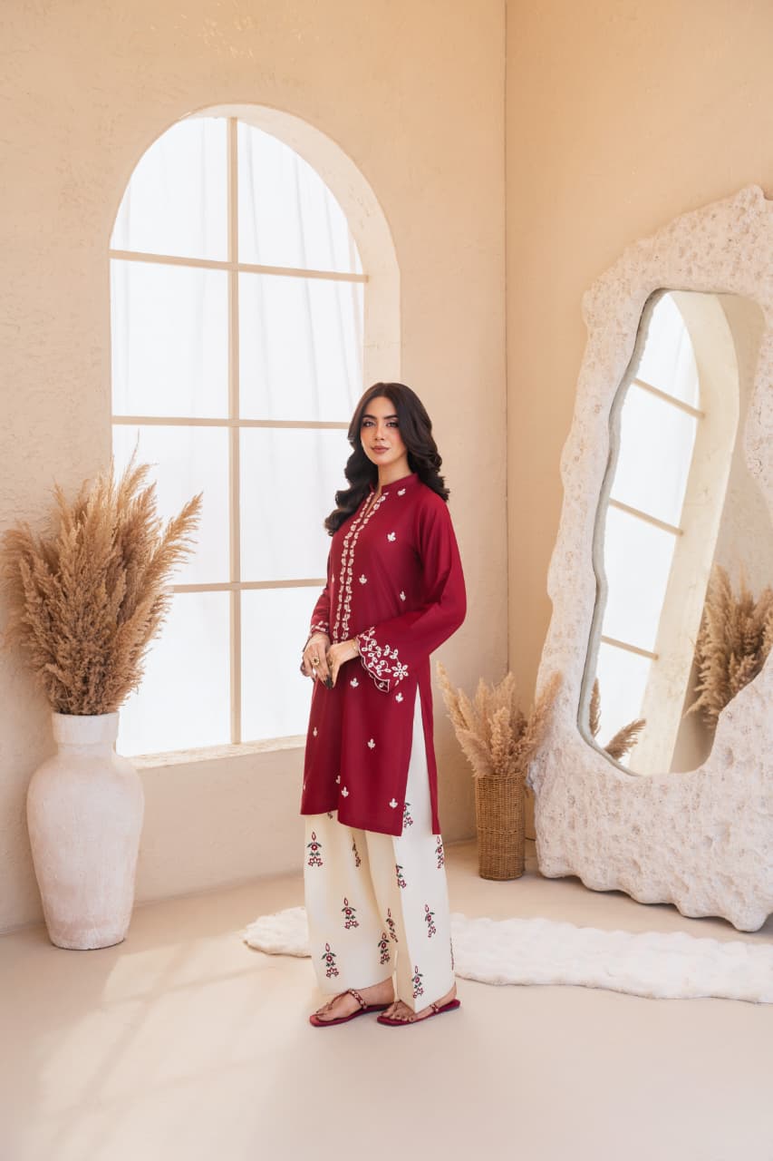 Zarf Premium Cutwork Embroidery 2PC Suit (Farshi Salwar Edition)