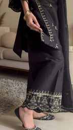 Bareen Luxury Embroidered 3PC Suit (Plazo & Dupatta Edition)
