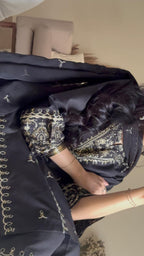 Bareen Luxury Embroidered 3PC Suit (Plazo & Dupatta Edition)