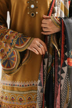 Safina Luxury Lawn Cotton Embroidered 3PC Suit With Digital Printed Dupatta