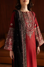 Royal Pret Luxury Lawn Embroidered 3PC Suit With Chiffon Dupatta