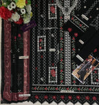 Aneelas Lawn Luxury 4Suti Embroidered 3PC Suit With Cutwork Silk Dupatta