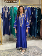 Luxury Russian Silk Heavy Embroidered 3PC Suit With Chiffon Dupatta (Long Length)