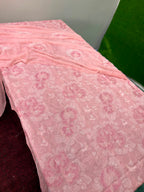 Bareeze Inspired Luxury Chicken Kari 3PC Suit With Pure Chiffon Dupatta