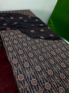 Bareeze Inspired Luxury Chicken Kari 3PC Suit With Pure Chiffon Dupatta