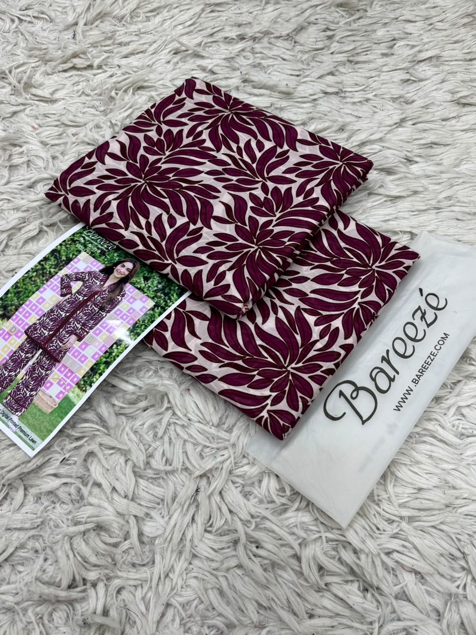 Bareeze Inspired Premium Unstitched 2PC Suit Collection (Shirt & Trouser)