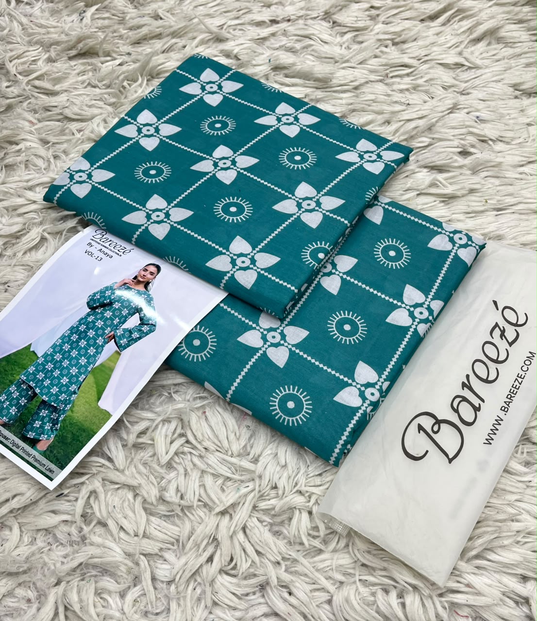 Bareeze Inspired Premium Unstitched 2PC Suit Collection (Shirt & Trouser)