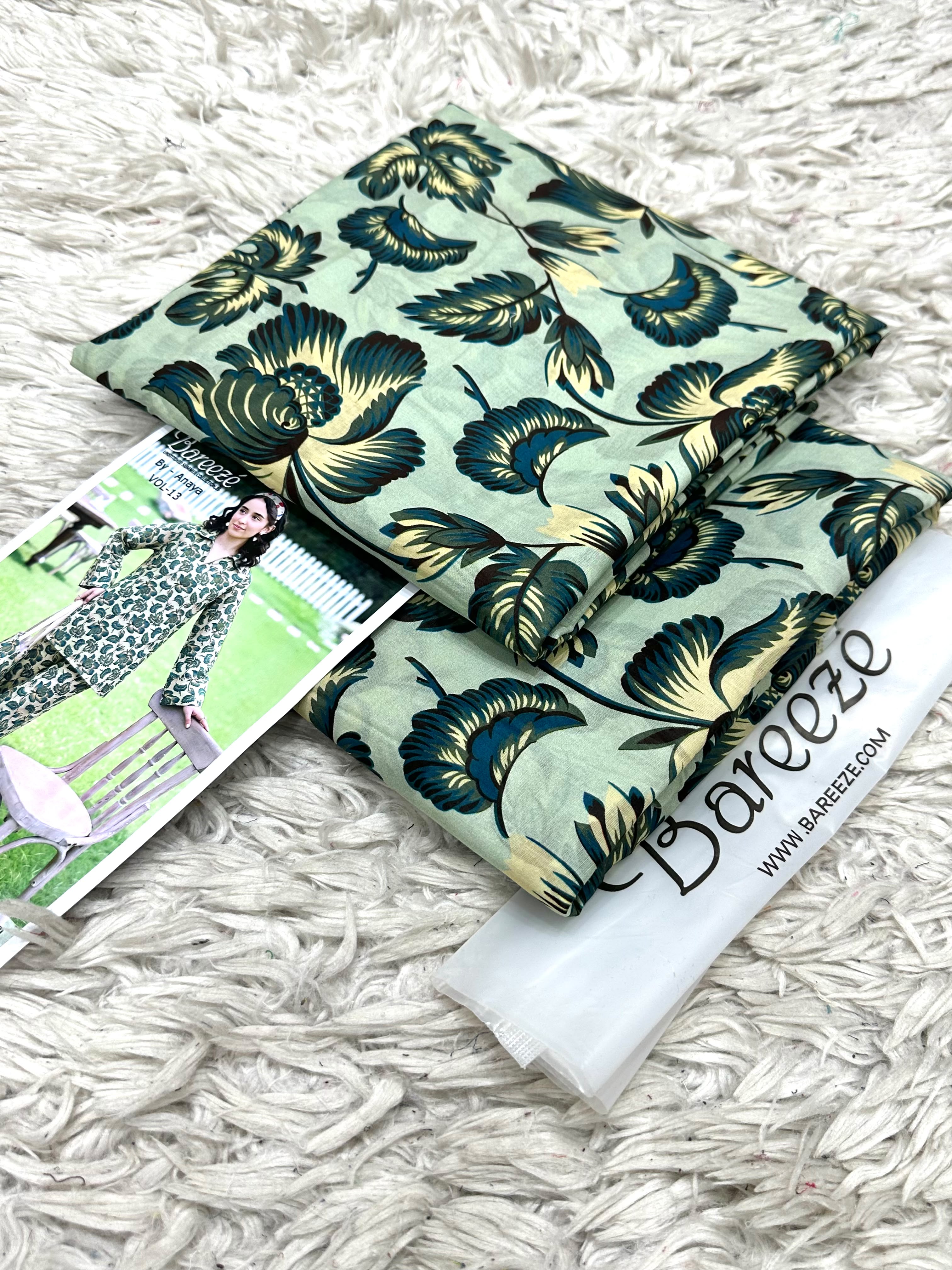 Bareeze Inspired Premium Unstitched 2PC Suit Collection (Shirt & Trouser)