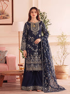 Luxury Chiffon Embroidered 3PC Festive Suit With Premium Chiffon Dupatta