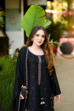 Premium Lawn Sequence Embroidered 3PC Suit With Embroidered Farshi & Chiffon Dupatta