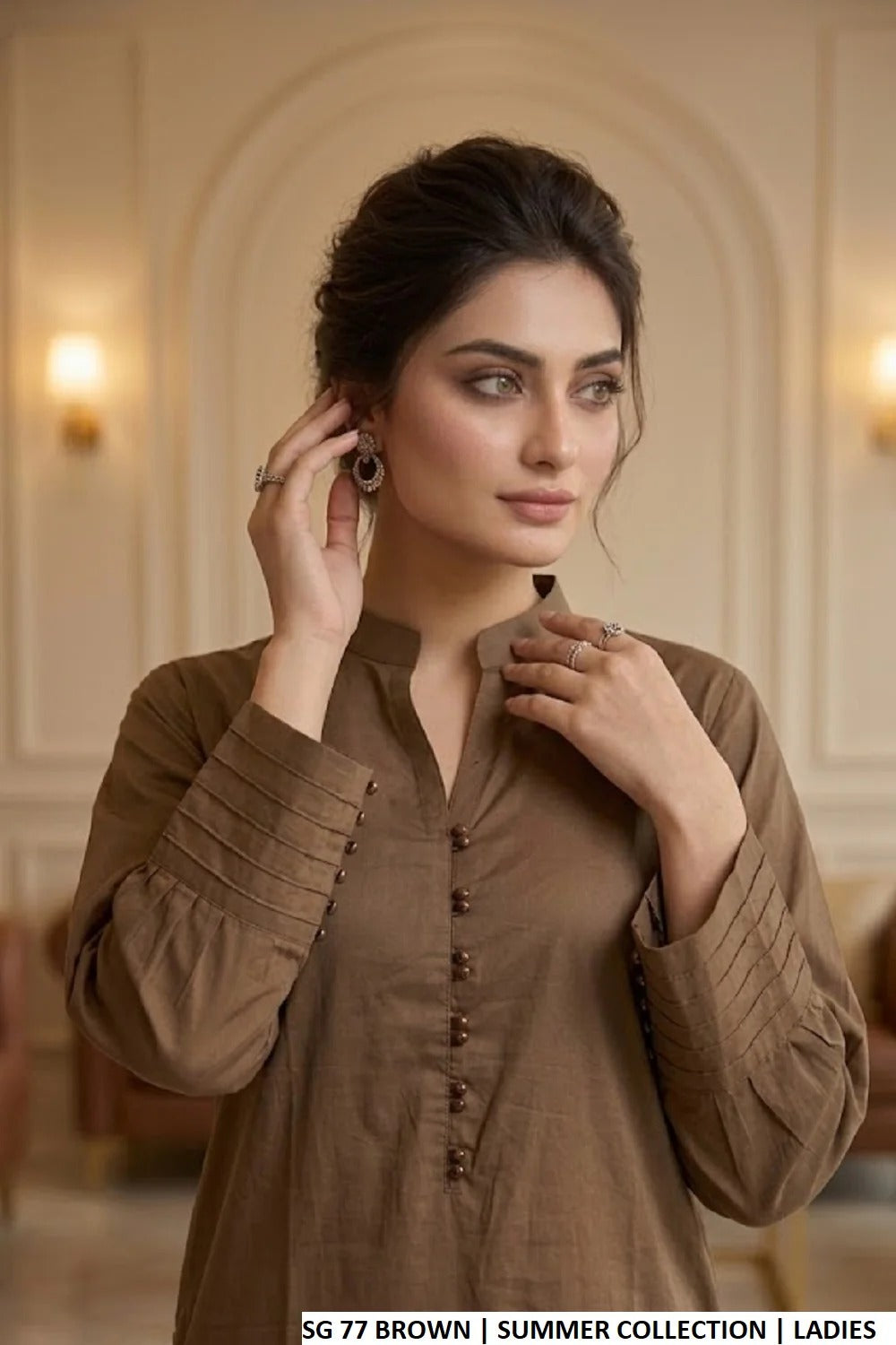 Everyday Cotton 2PC Set – Straight Shirt With Coordinated Palazzo