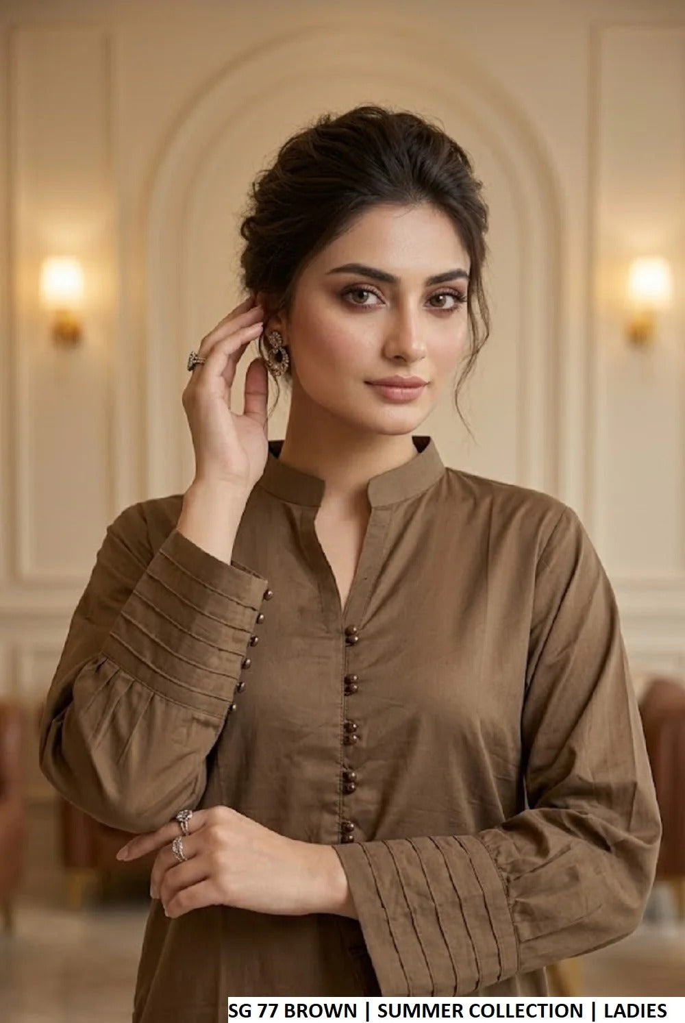 Everyday Cotton 2PC Set – Straight Shirt With Coordinated Palazzo