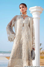 Luxury Organza A-Line 3PC Ready to Wear Formal Suit With Net Dupatta