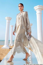 Luxury Organza A-Line 3PC Ready to Wear Formal Suit With Net Dupatta